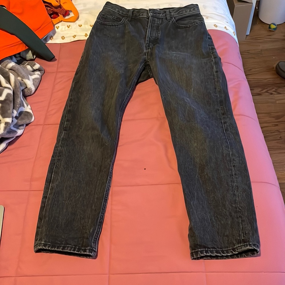 Black Jeans from Everlane. 5 buttons. Size 26 Crop.